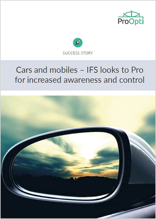 Cars and mobiles – IFS looks to Pro for increased awareness and control